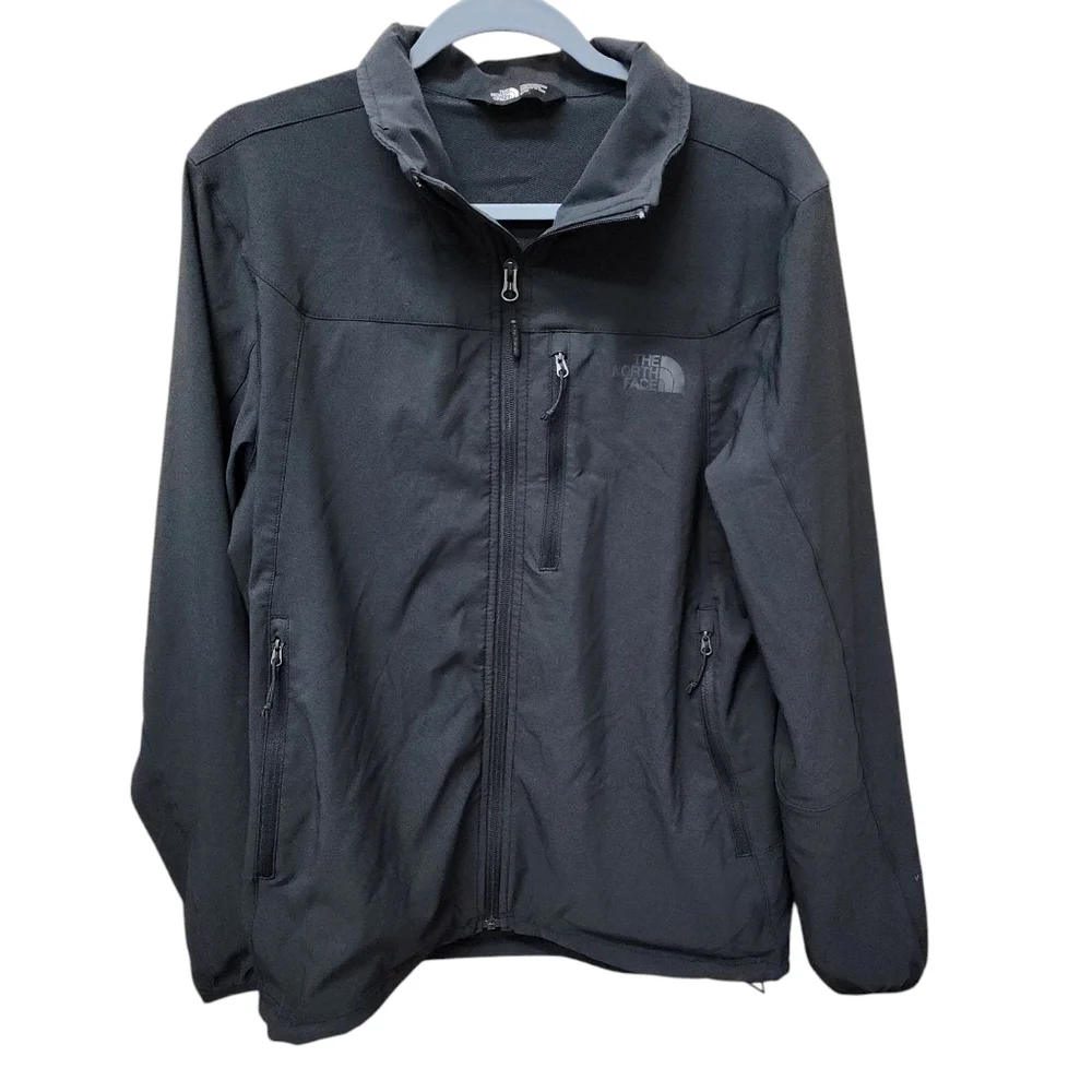 The North Face Windwall Softshell Black Jacket Full Zip Size Medium